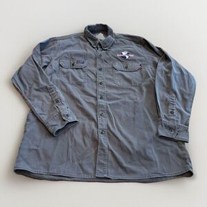 LAPCO FR Button-Down Shirt Men XL Long-Sleeve Workwear Monogram